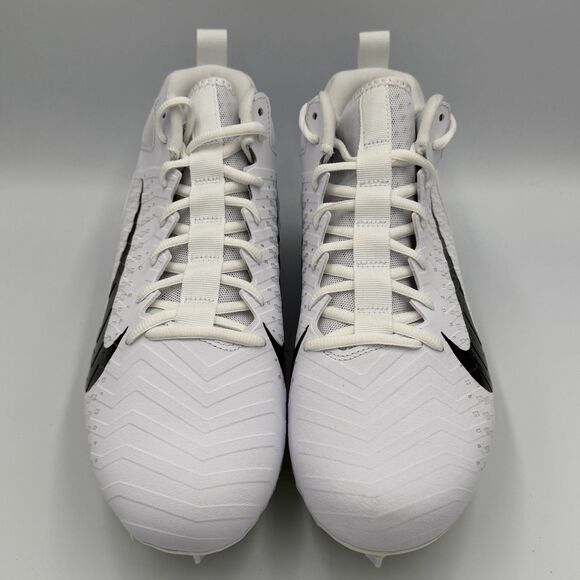 Nike Men\'s Size 11.5 Menace Pro 2 White/Black Football Cleats CV6477-100 New main image 5